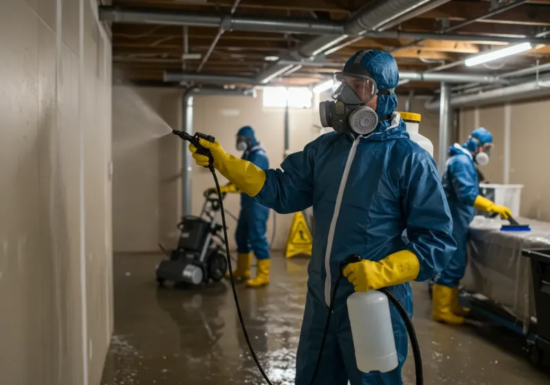 Basement Sanitization and Antimicrobial Treatment process in Taylor, AL